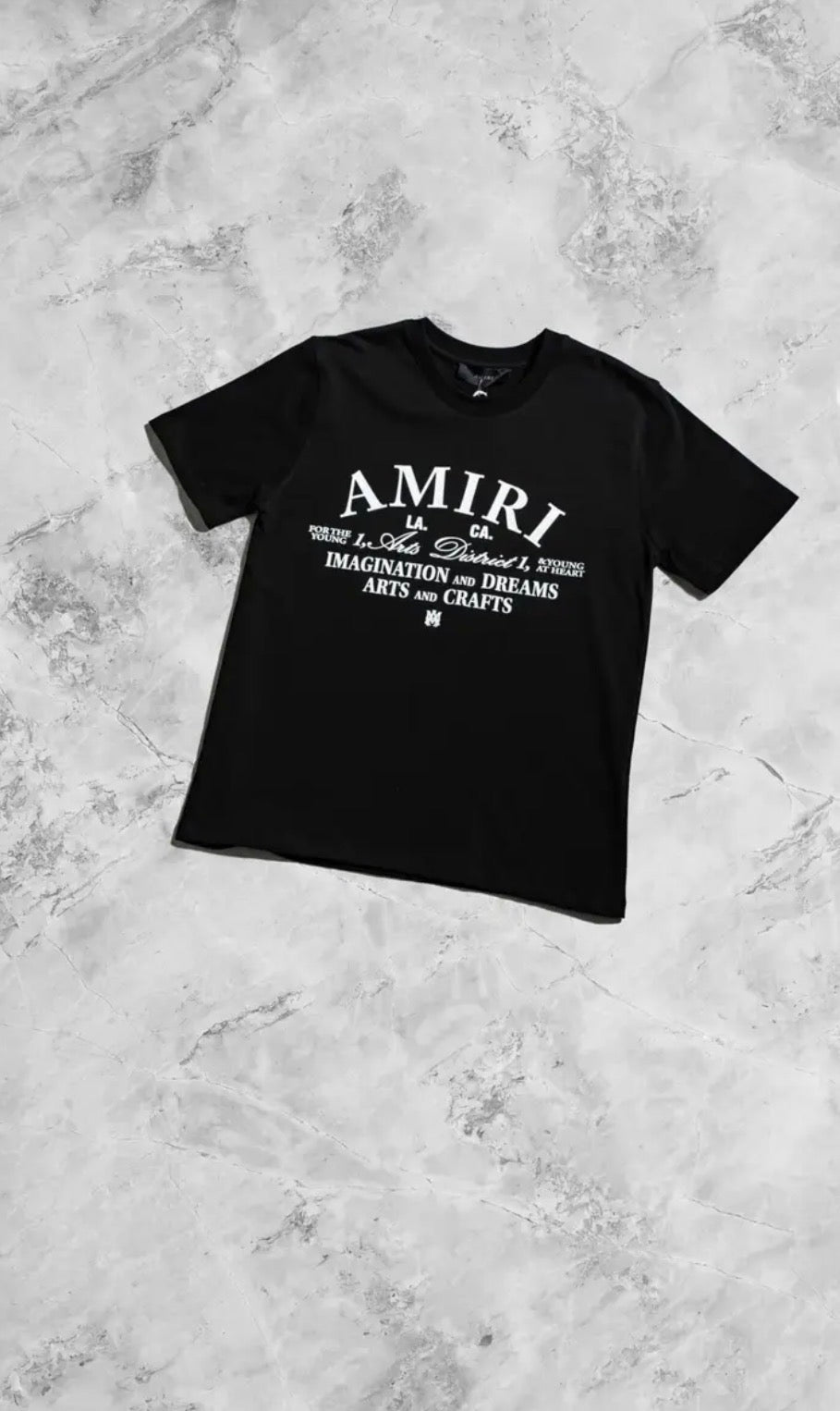 Amiri Graphic Tee Black/White