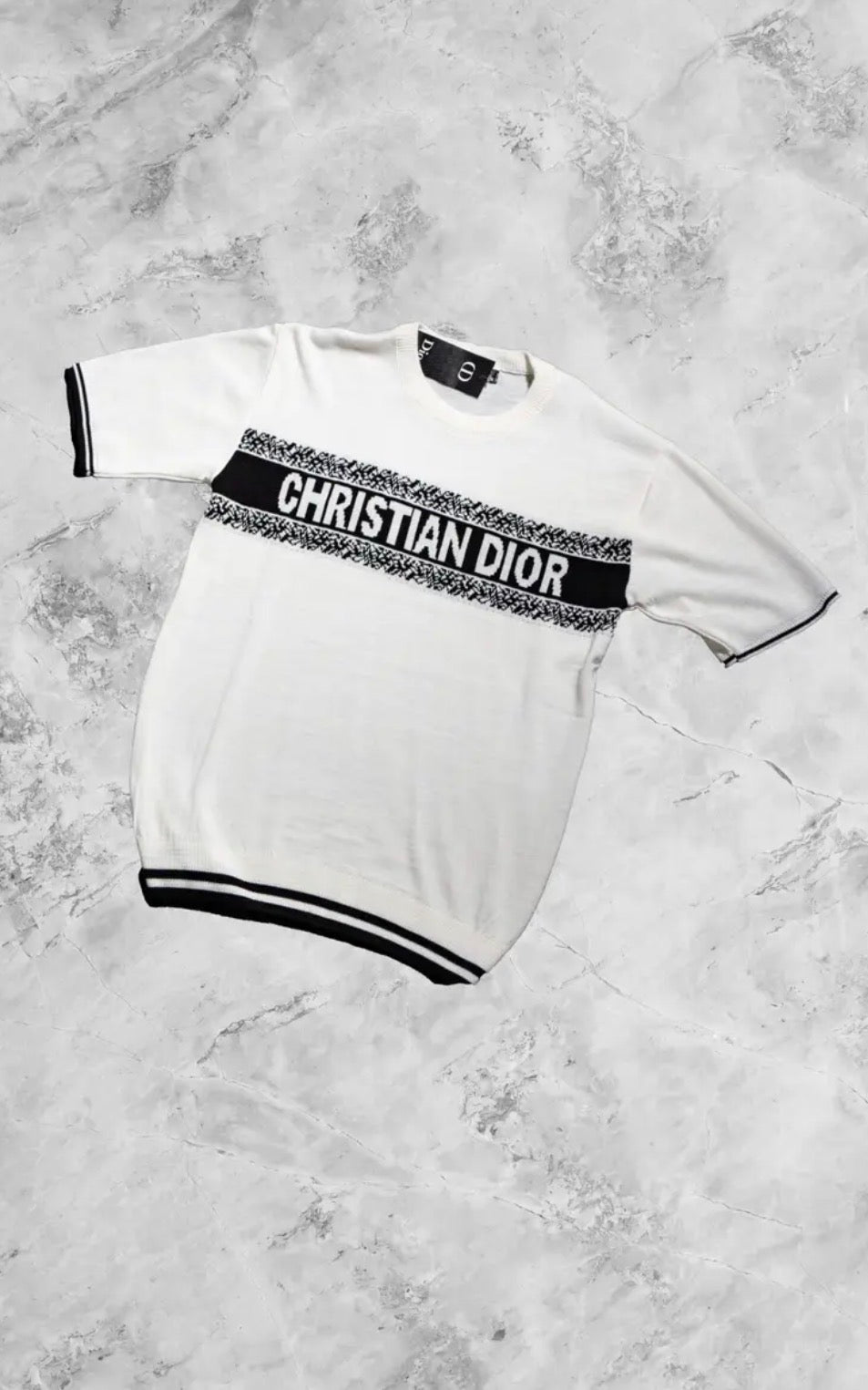 Christian Dior T Shirt White/Black